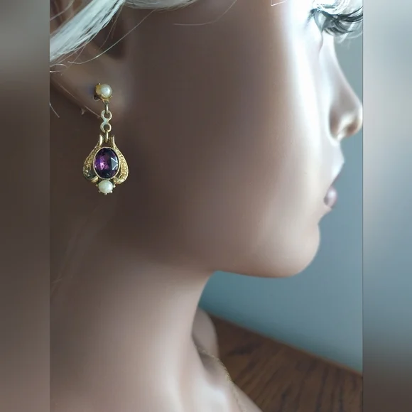 Avon Jewelry Set Gold Necklace - Picture 2 of 13